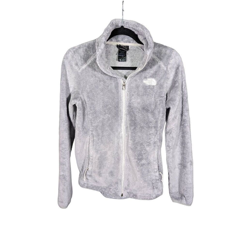 The North Face Gray Faux Fur Full Zip Jacket Women's XS
